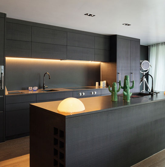 Dark kitchen